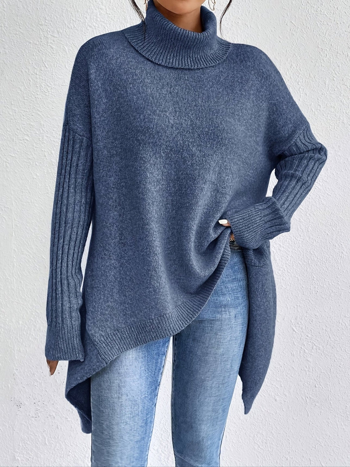 Celestia | Women's Turtleneck Oversized Sweater