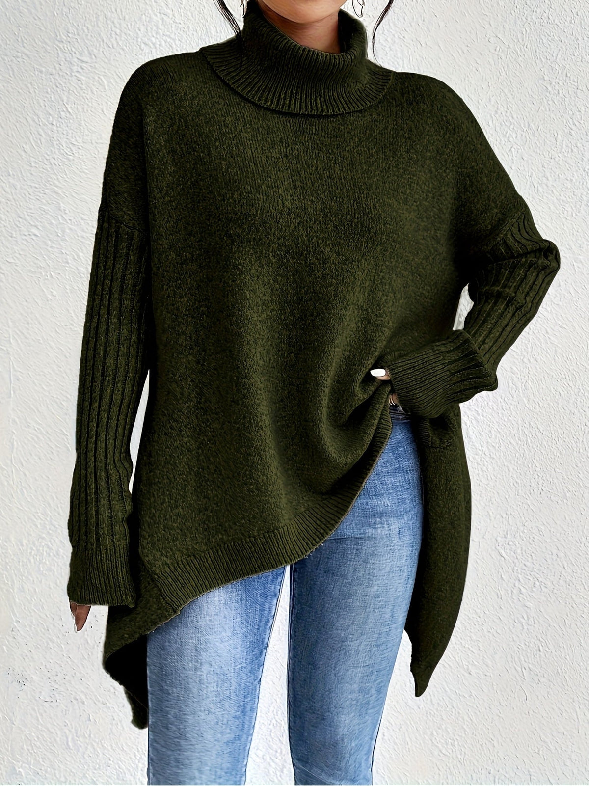 Celestia | Women's Turtleneck Oversized Sweater