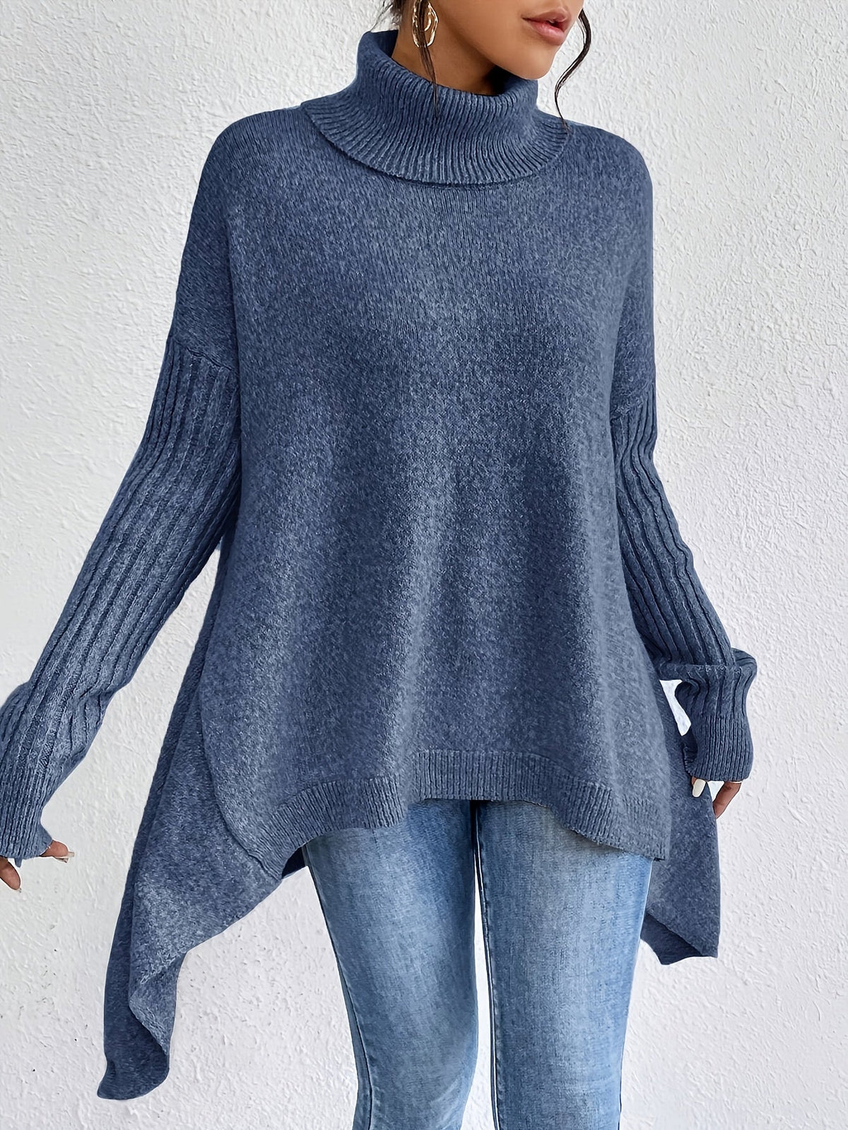 Celestia | Women's Turtleneck Oversized Sweater