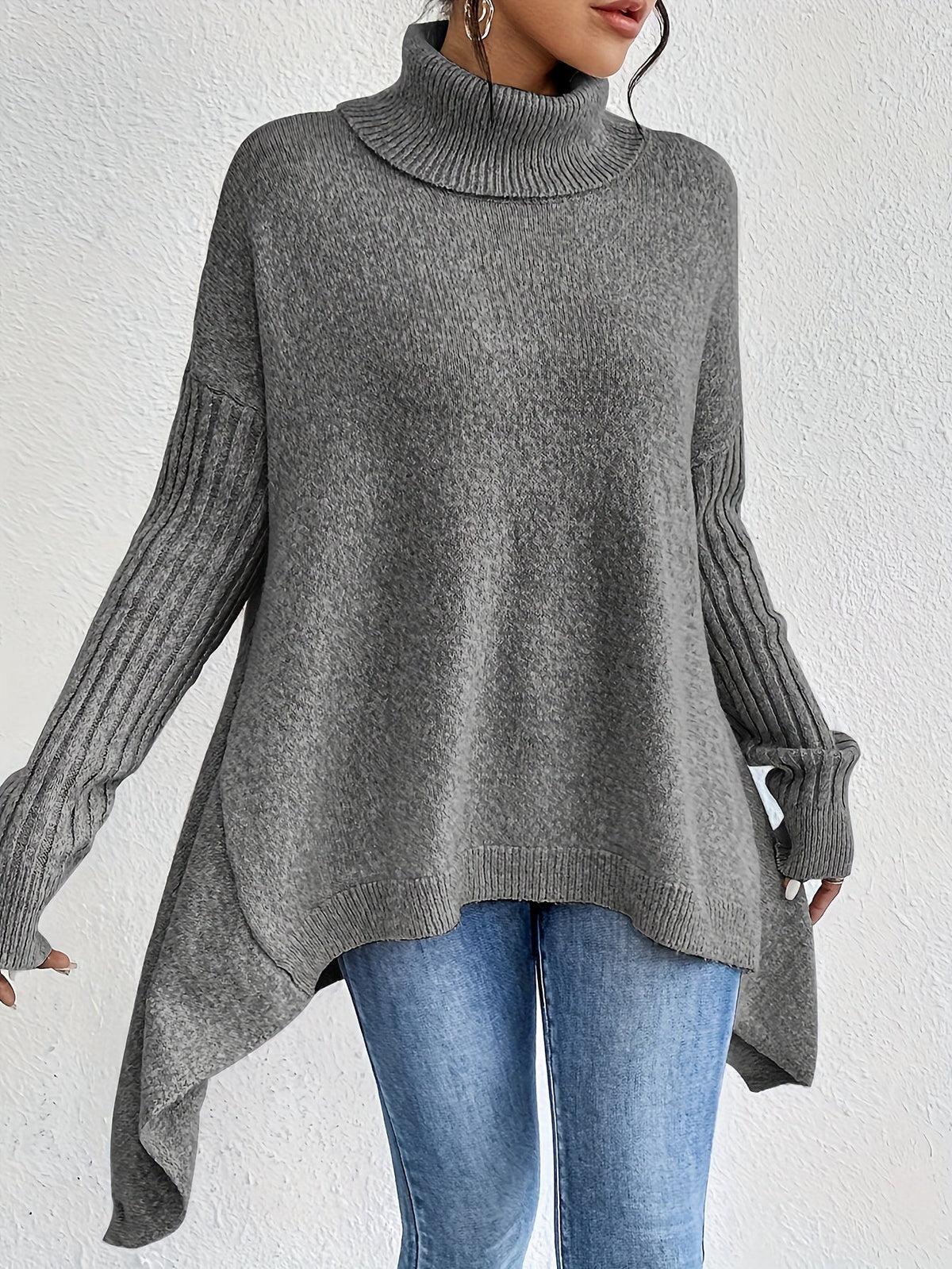 Celestia | Women's Turtleneck Oversized Sweater