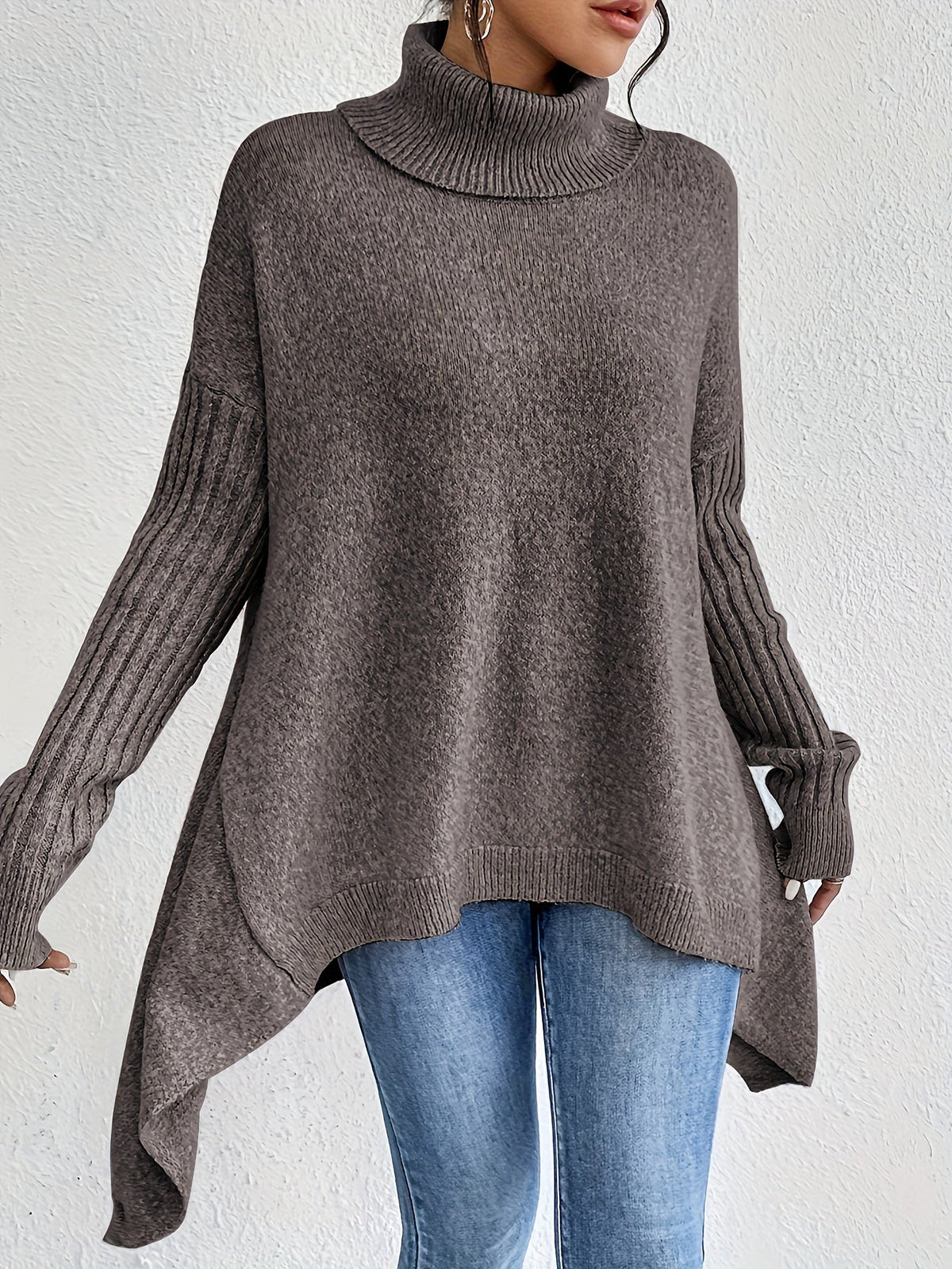 Celestia | Women's Turtleneck Oversized Sweater