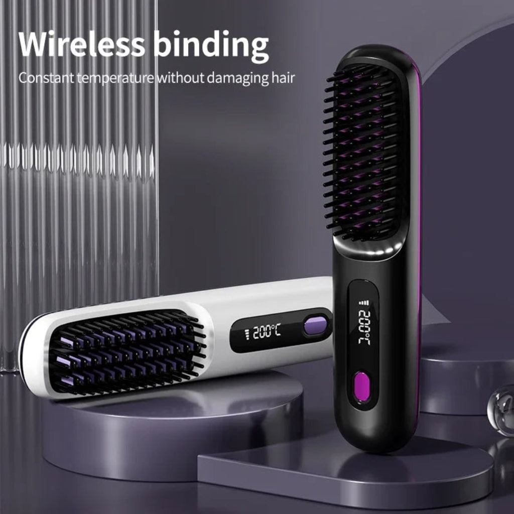 Ceramic Cordless Portable Hair Straightener Rechargable | Meowbutter