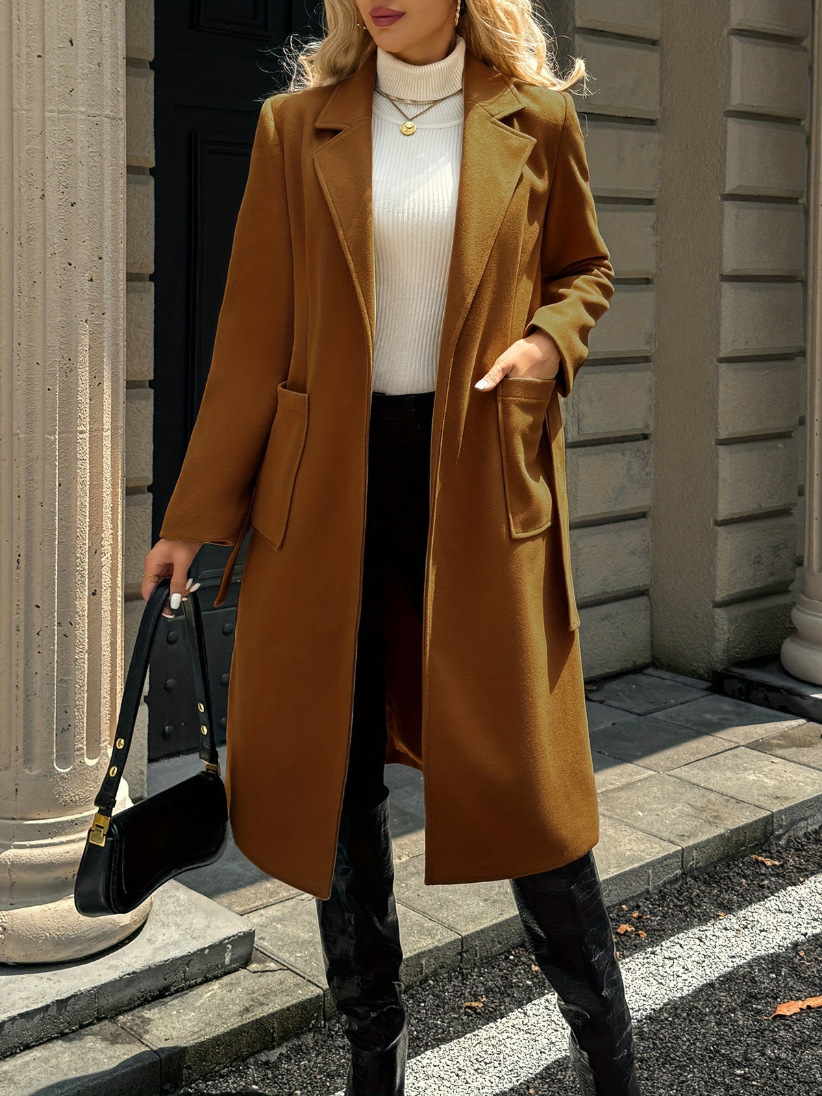 Coralie | Women's Belted Long Coat