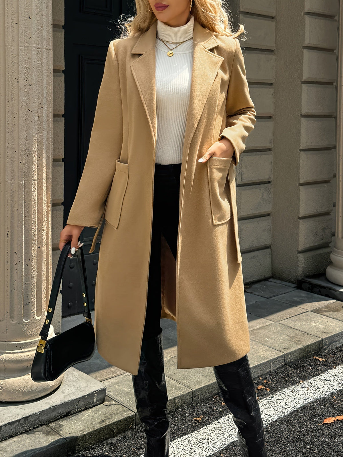 Coralie | Women's Belted Long Coat