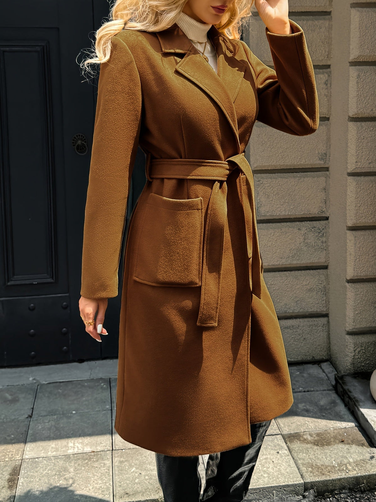 Coralie | Women's Belted Long Coat
