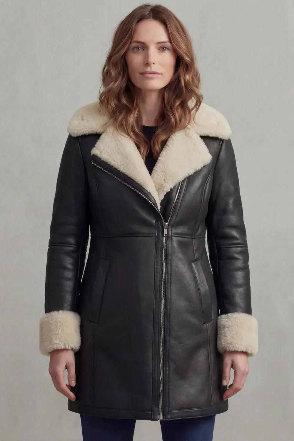 Corvara | Women's Shearling Leather Winter Coat