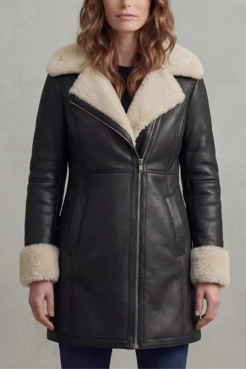 Corvara | Women's Shearling Leather Winter Coat