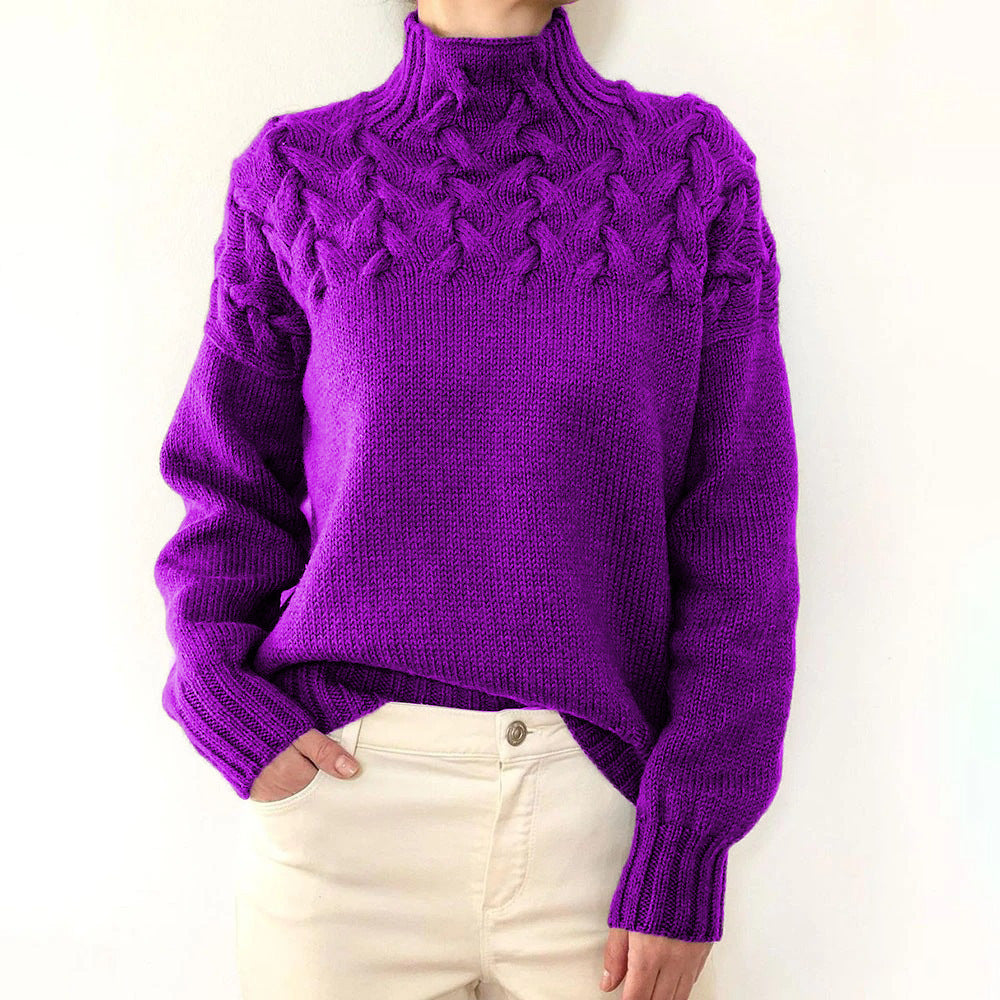 Cressida | Women's Cable Knit Turtleneck Sweater