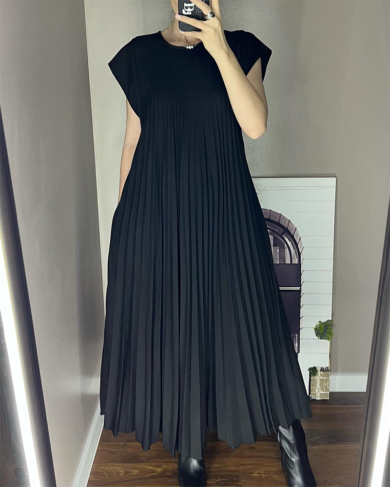 Fern | Women's Flowy Pleated Maxi Dress Cocktail