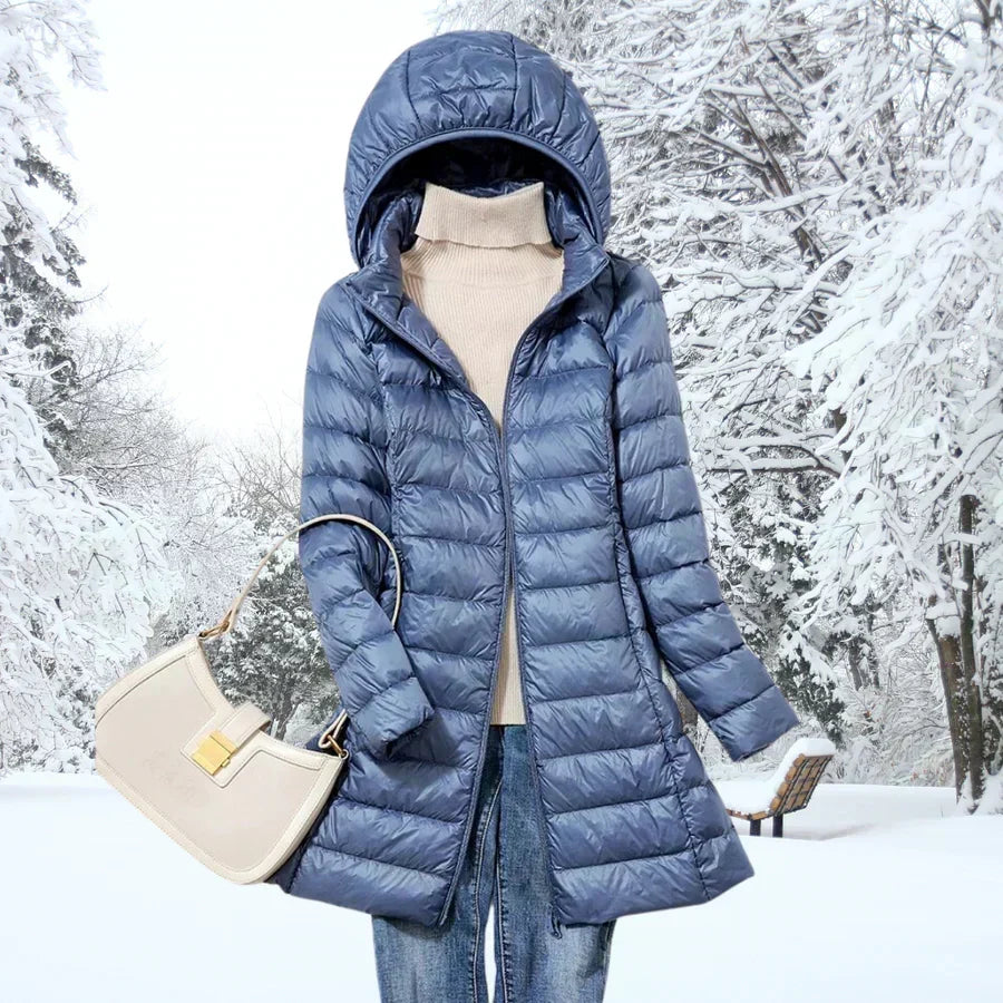 Darvina | Women's Hooded Puffer Jacket Mid-Length