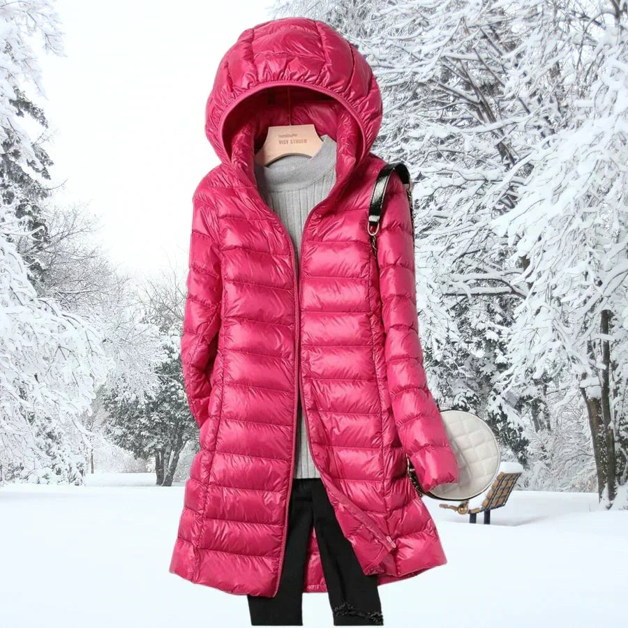 Darvina | Women's Hooded Puffer Jacket Mid-Length