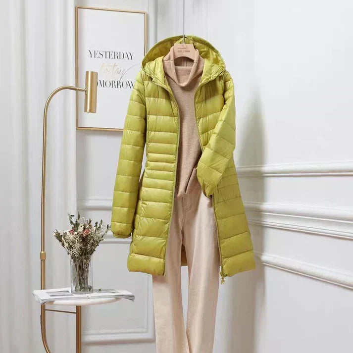 Darvina | Women's Hooded Puffer Jacket Mid-Length