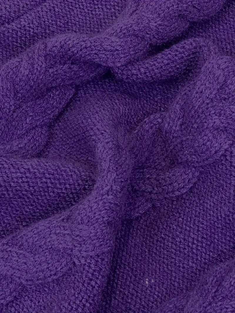 Devna | Women's Oversized Cable Knit Turtleneck Sweater
