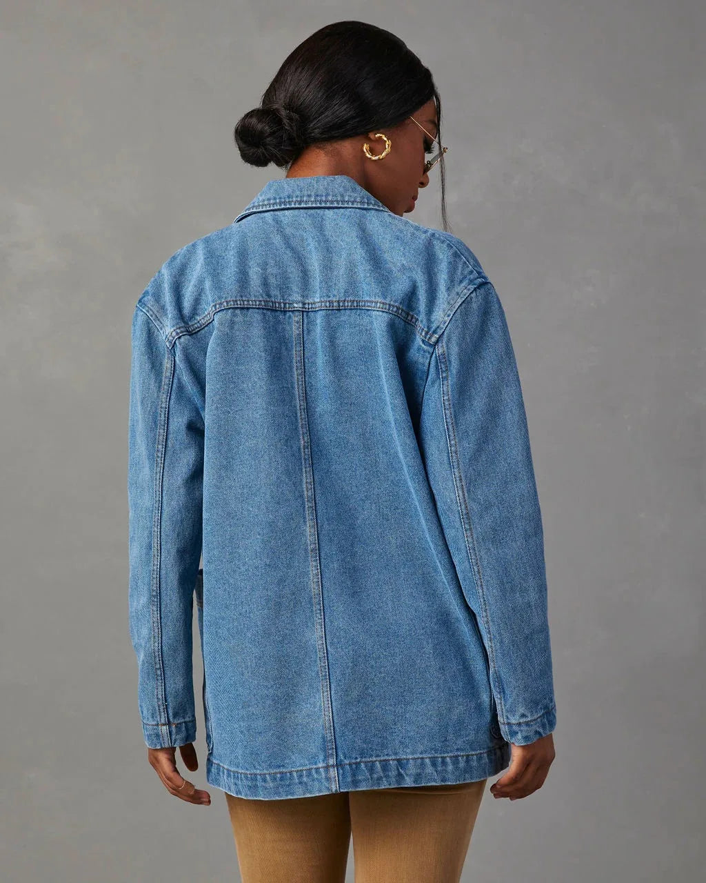 Dravindel | Women's Oversized Denim Blazer