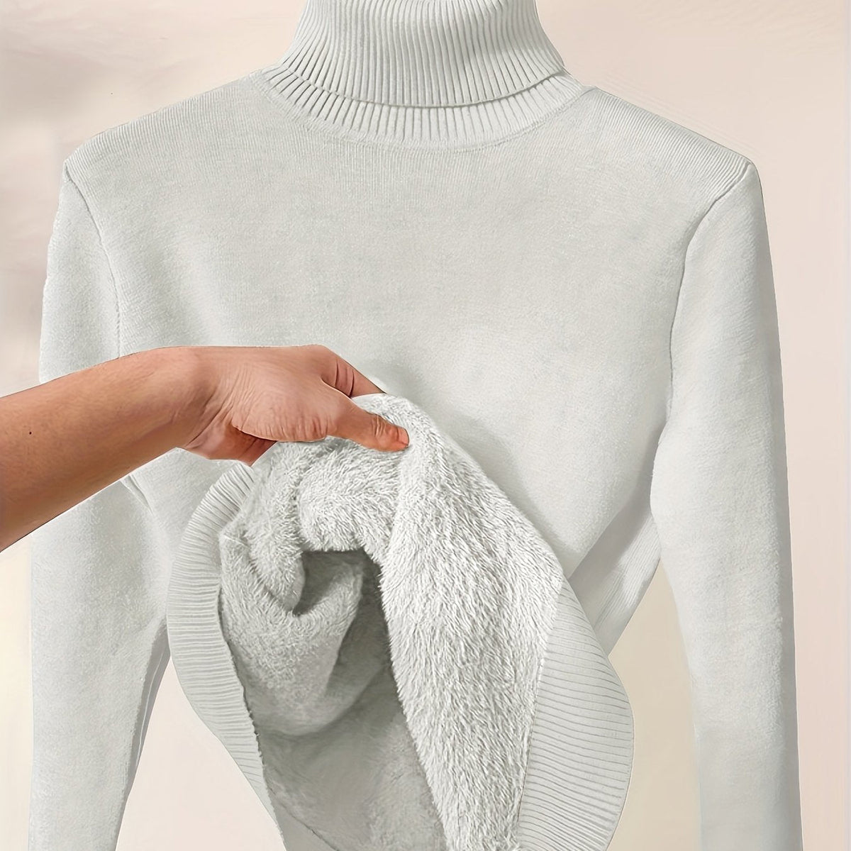 Dravora | Women's Fleece-Lined Turtleneck Sweater