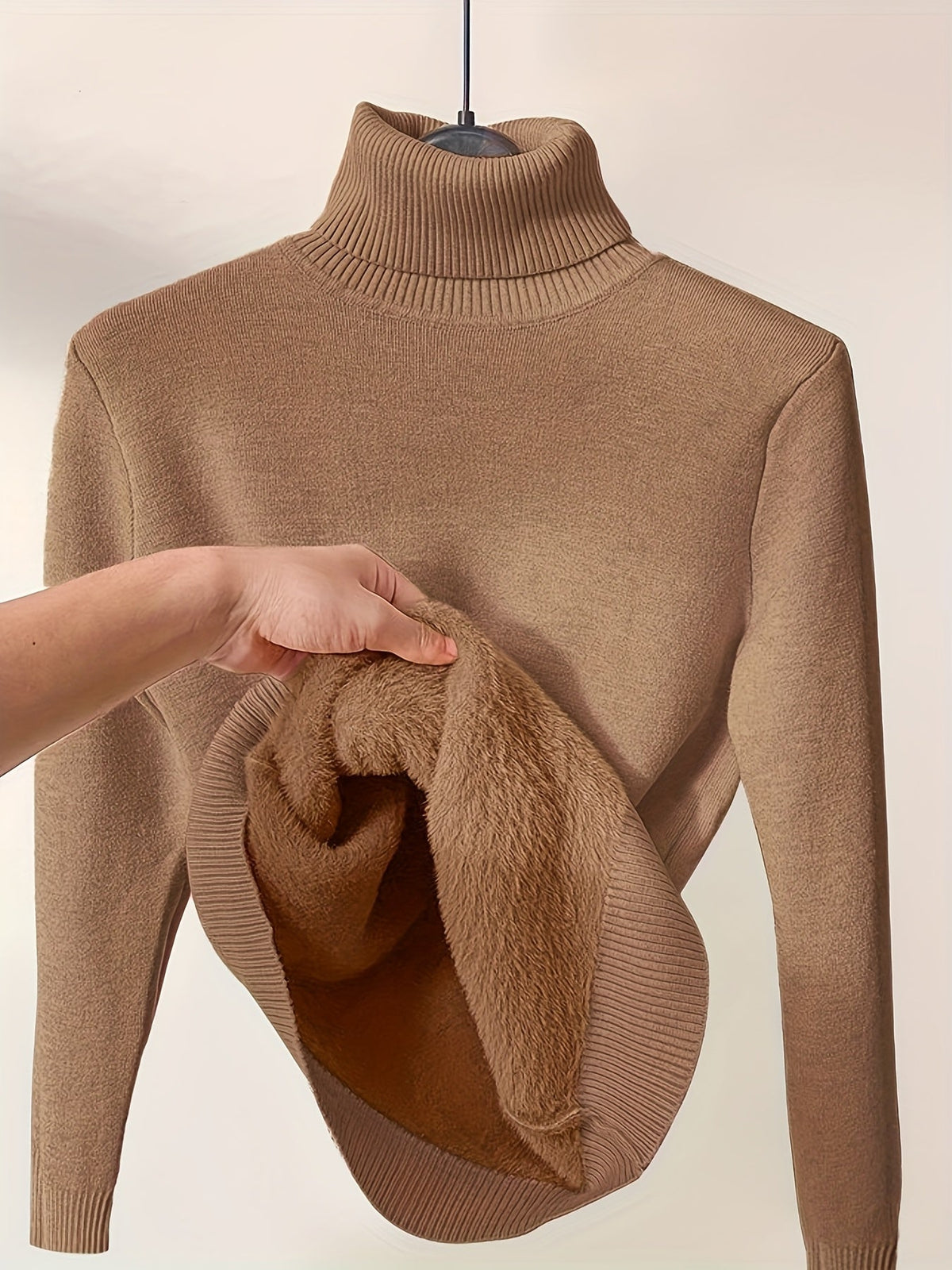 Dravora | Women's Fleece-Lined Turtleneck Sweater