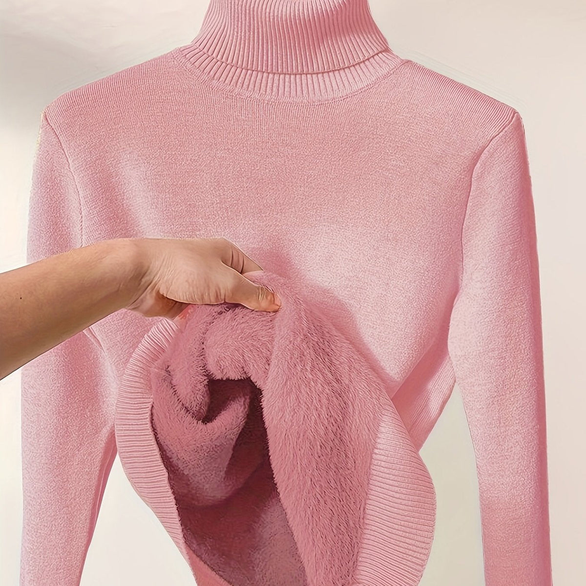 Dravora | Women's Fleece-Lined Turtleneck Sweater