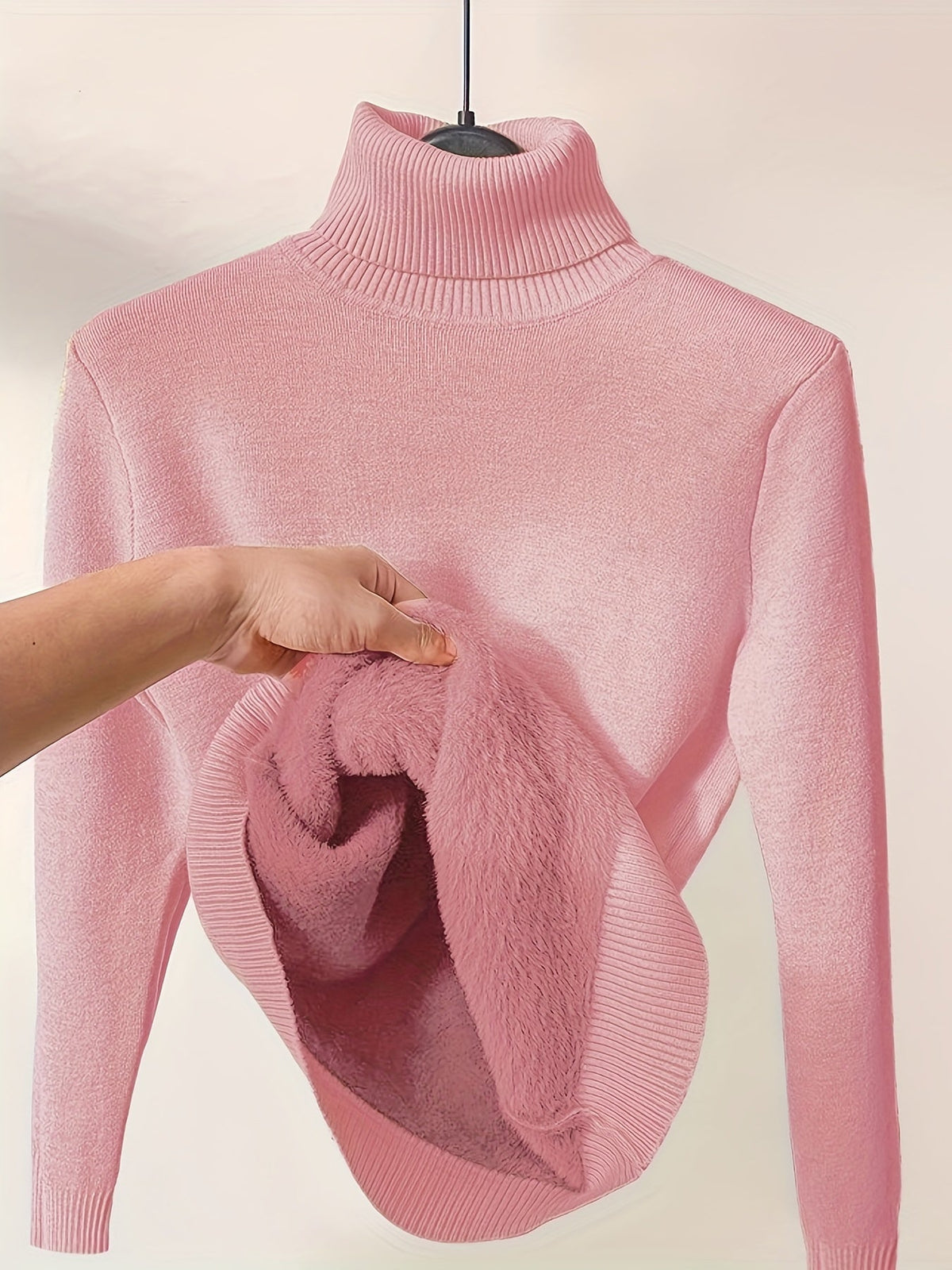 Dravora | Women's Fleece-Lined Turtleneck Sweater