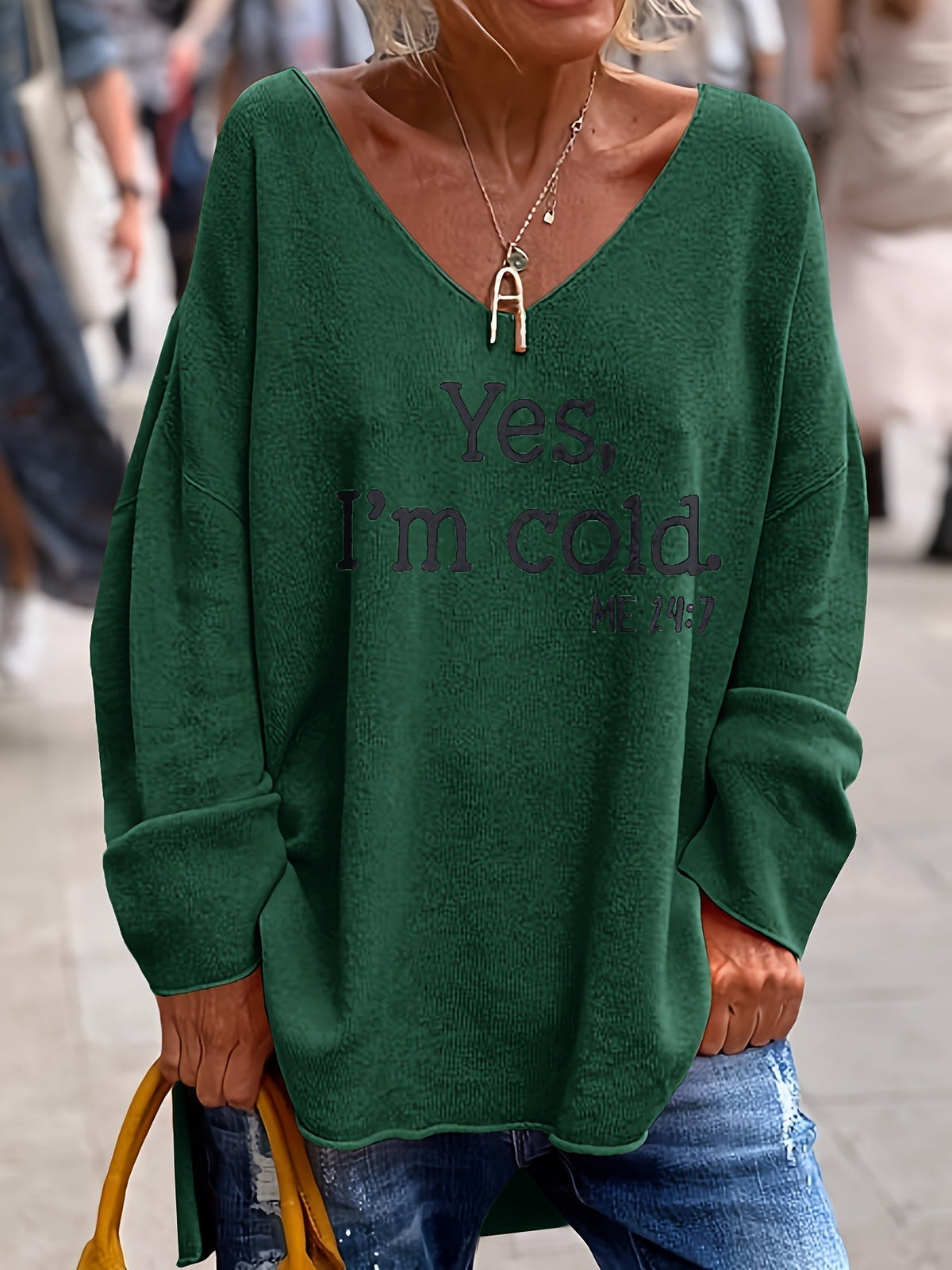 Drisova | Women's Graphic Sweater Relaxed Fit