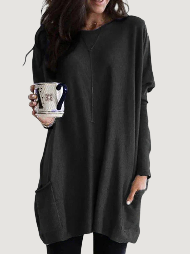 Drisova | Women's Relaxed Fit Long Sleeve Tunic Top