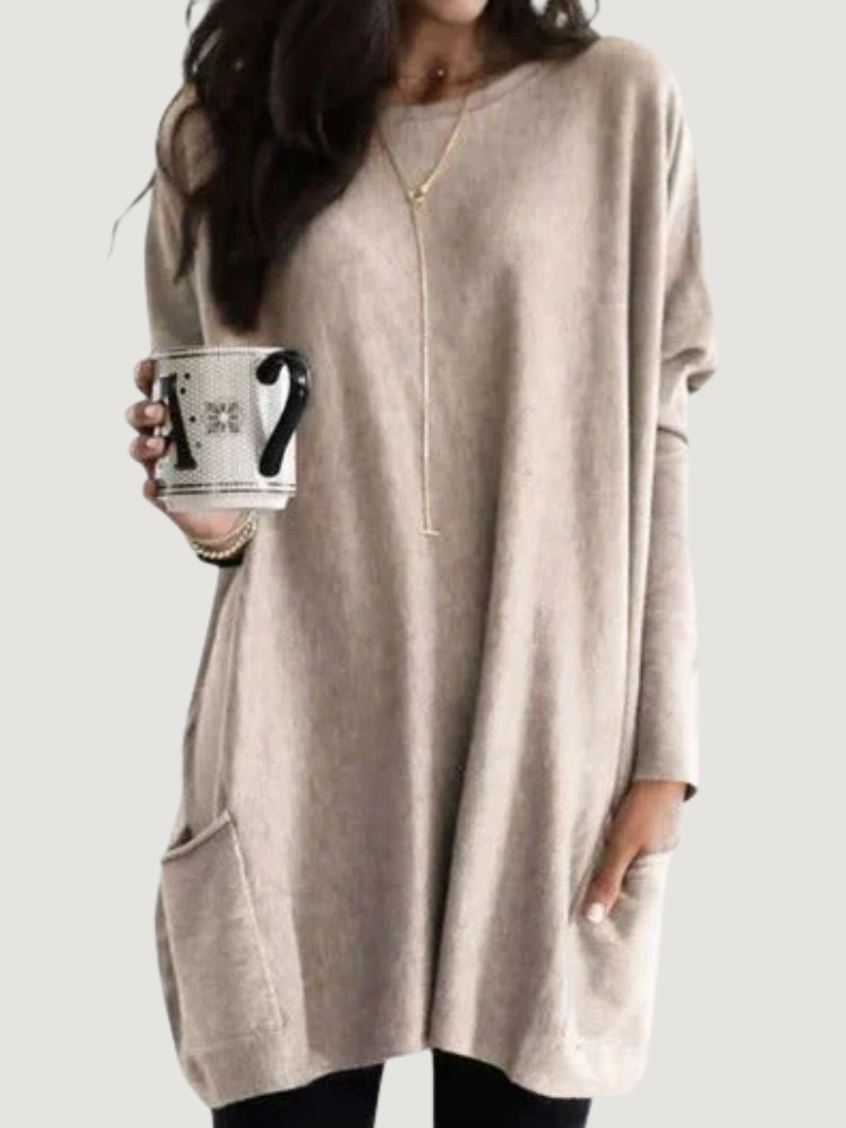 Drisova | Women's Relaxed Fit Long Sleeve Tunic Top