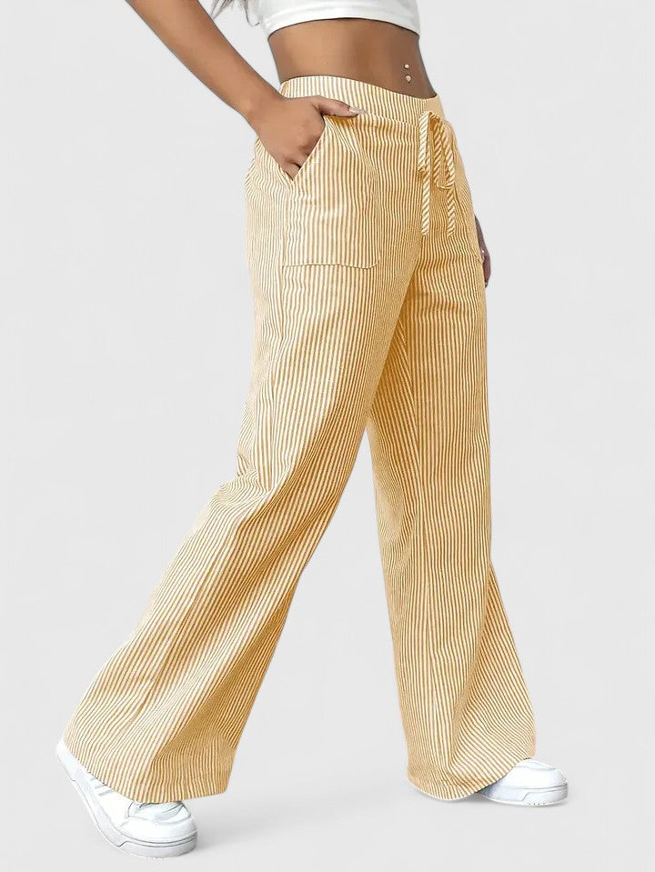 Dany – Wide Breathable Pants with Elegant Details