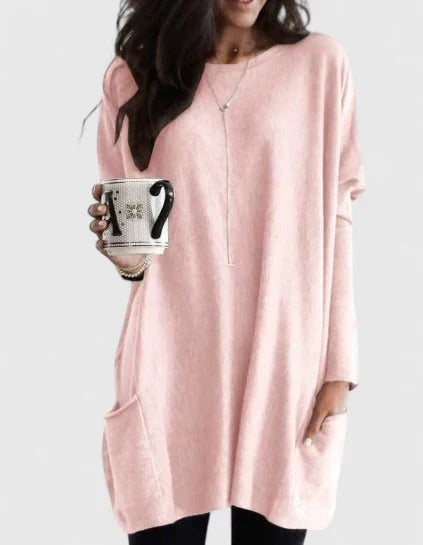 Fennlea | Women's Relaxed Fit Pocket Tunic Top