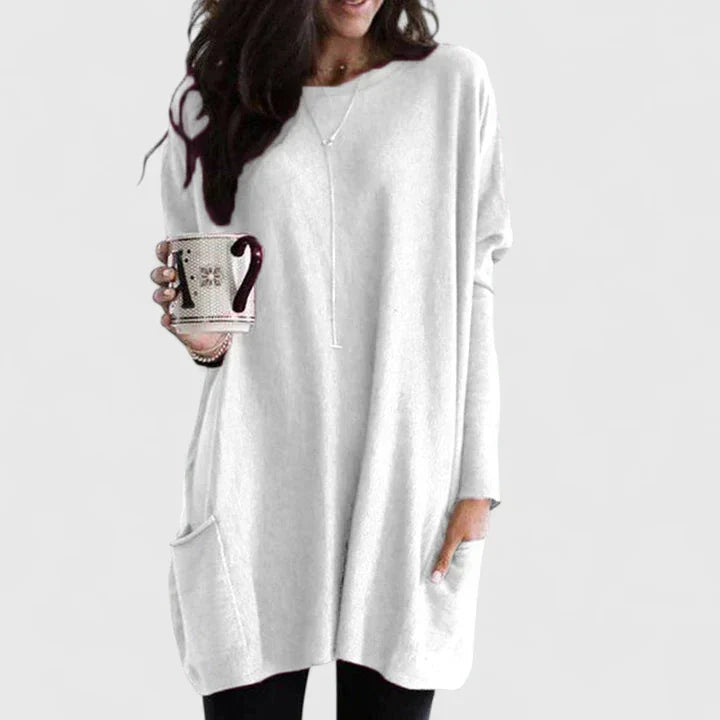 Fennlea | Women's Relaxed Fit Pocket Tunic Top