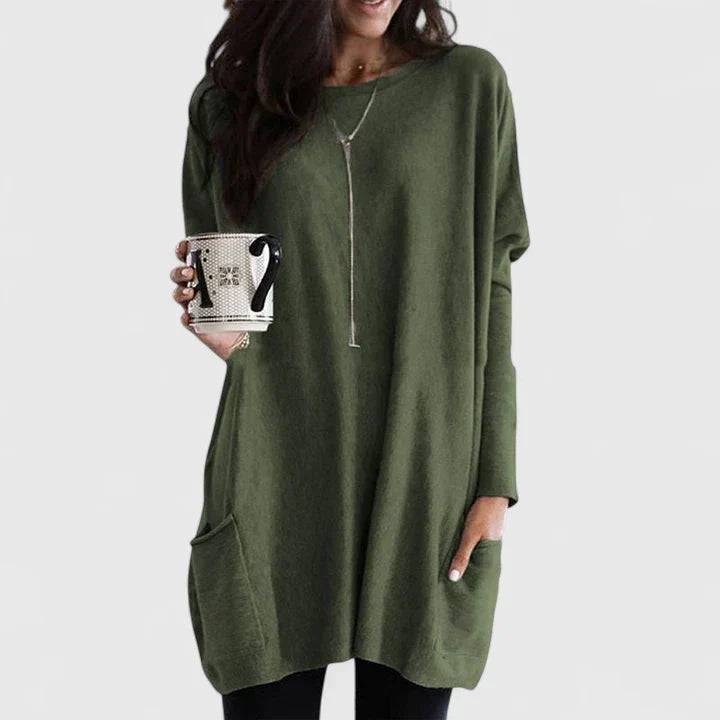Fennlea | Women's Relaxed Fit Pocket Tunic Top