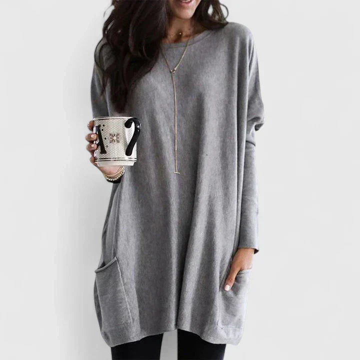 Fennlea | Women's Relaxed Fit Pocket Tunic Top