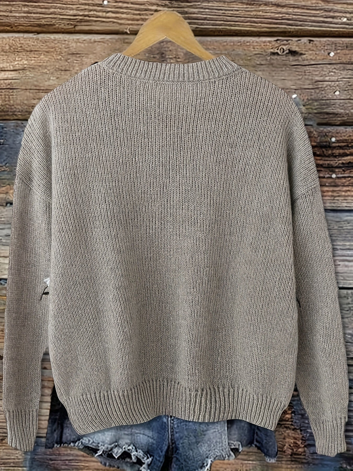 Florie | Women's Daisy Embroidered Knit Sweater