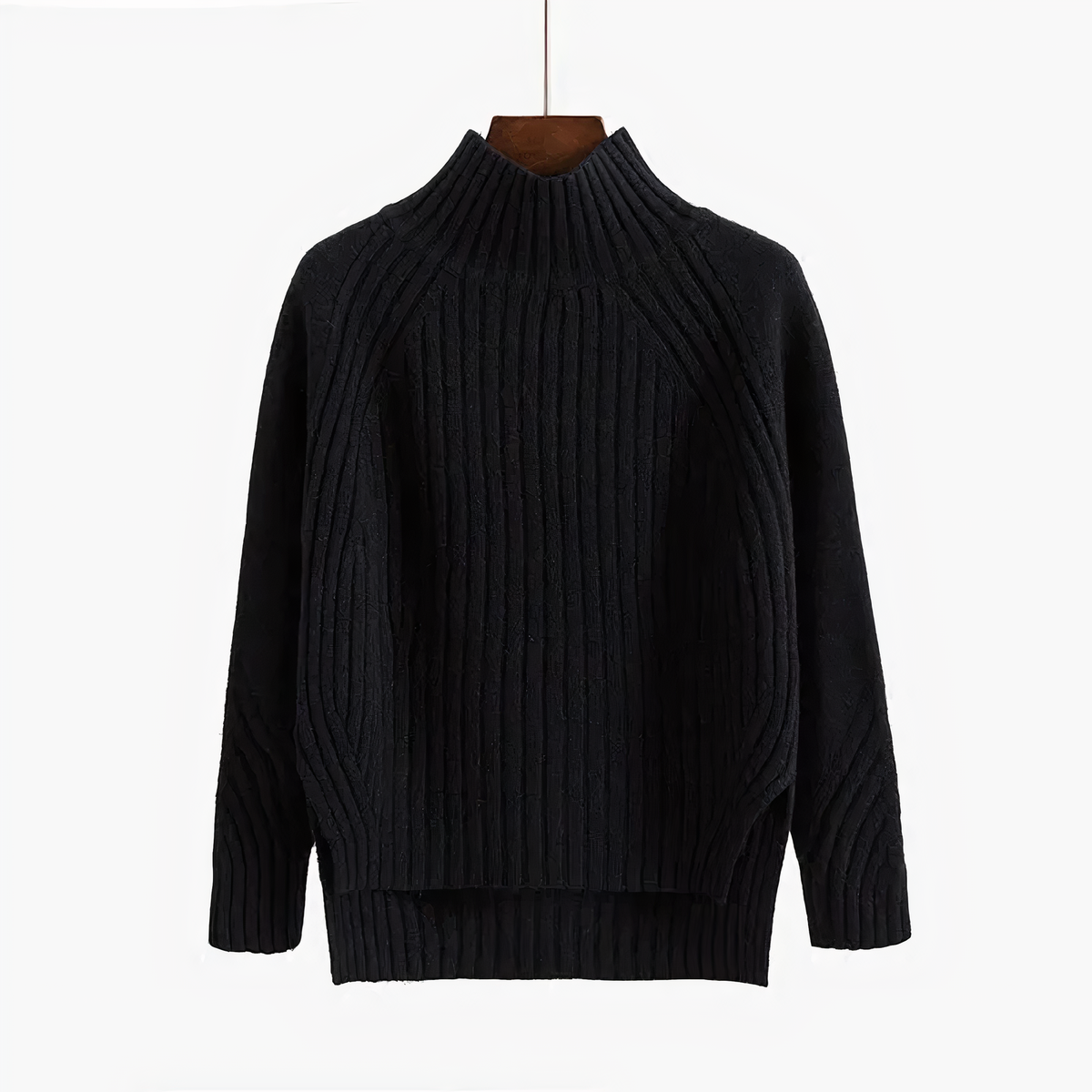 Floryn | Women's Ribbed Knit Mock Neck Sweater