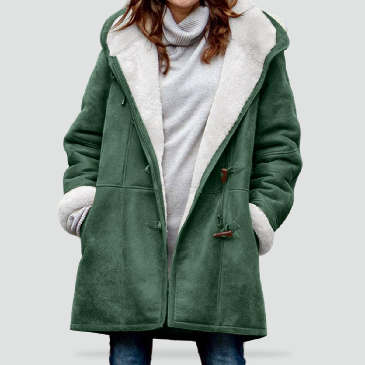 Grethel | Women's Fleece-Lined Hooded Winter Coat