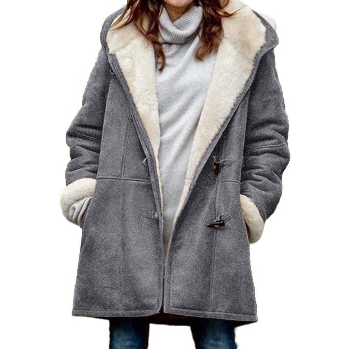 Grethel | Women's Fleece-Lined Hooded Winter Coat