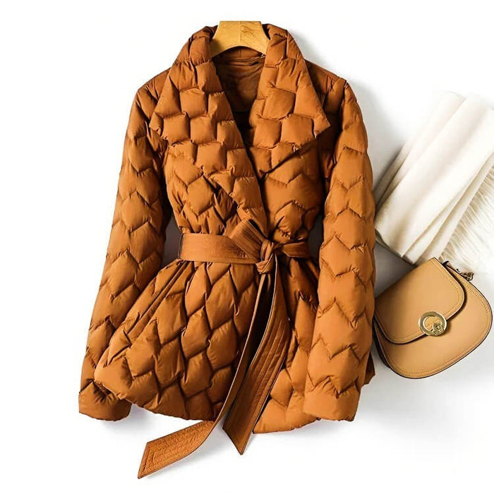 Halvara | Women's Belted Quilted Jacket