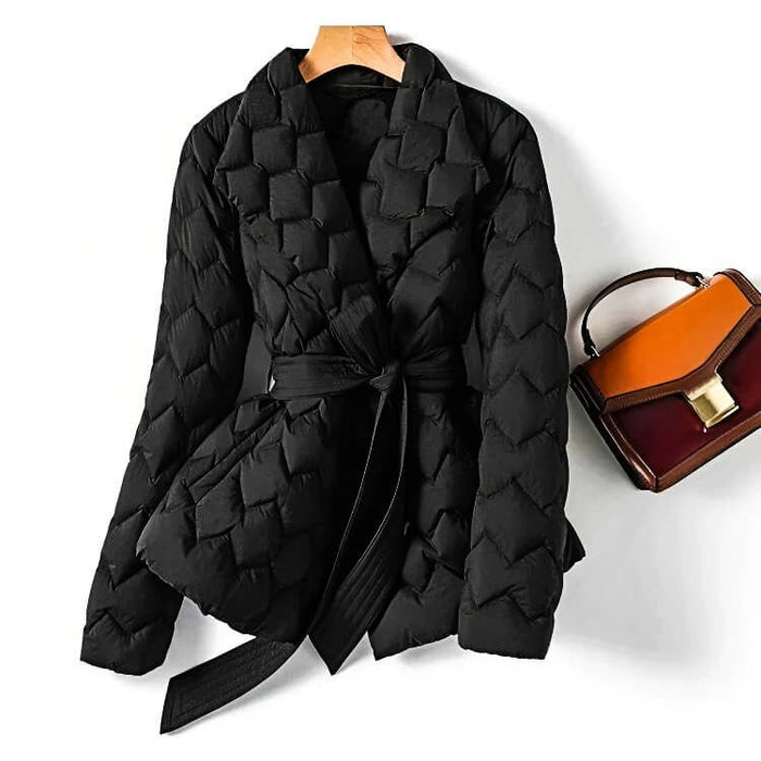 Halvara | Women's Belted Quilted Jacket