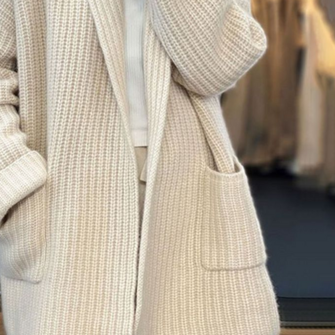 Halvara | Women's Open Front Cardigan Knit Sweater
