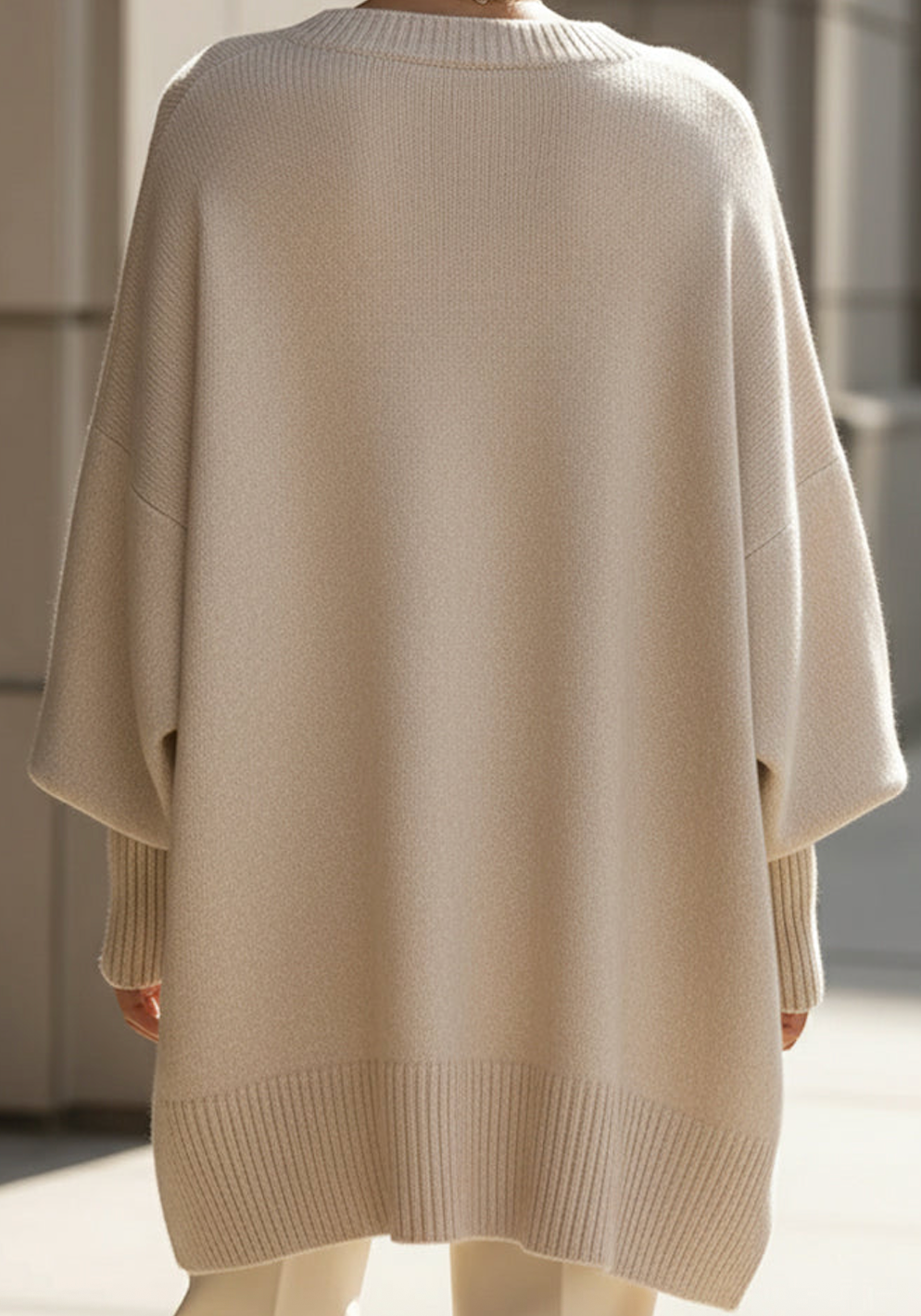 Halvara | Women's Oversized Batwing Knit Sweater