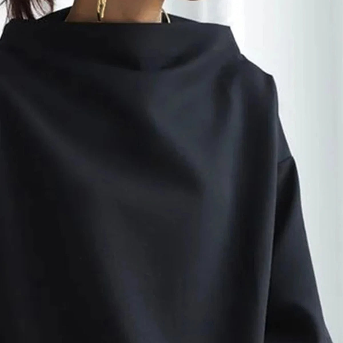 Halvara | Women's Oversized Mock Neck Sweater