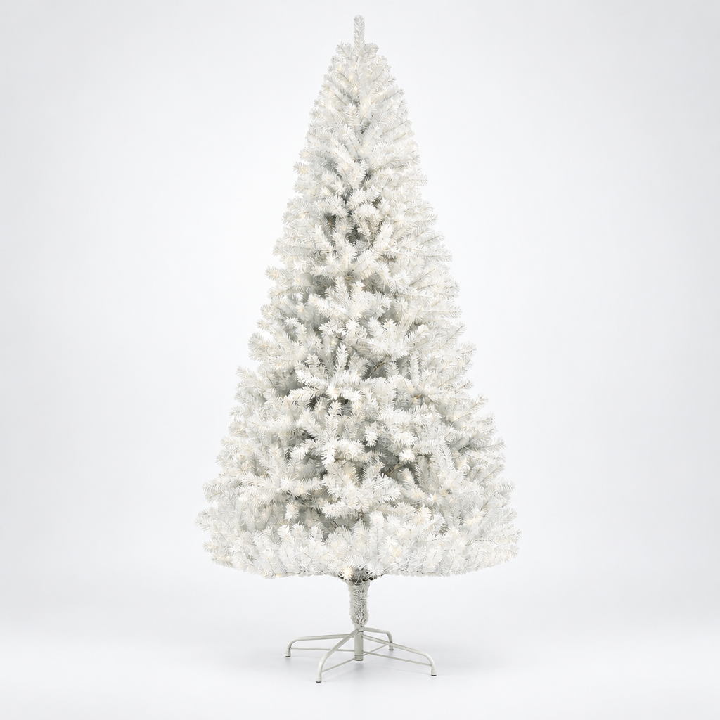 Unlit White Christmas Tree 6ft – studio photo