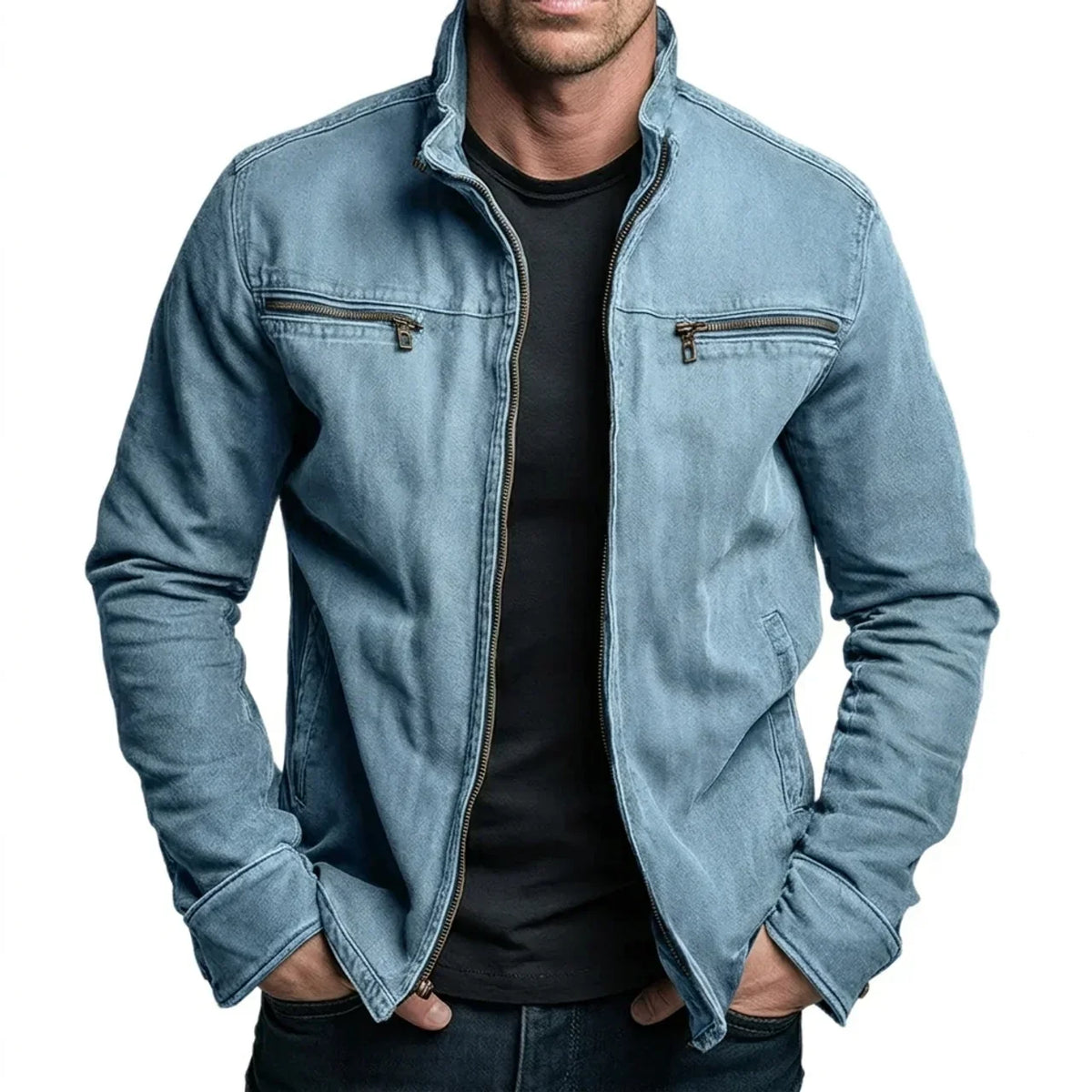 Philip | Men's Cotton Casual Jacket Structured Relaxed Fit