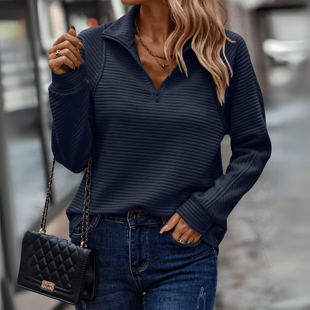 Lavra | Women's Half-Zip Pullover Sweater