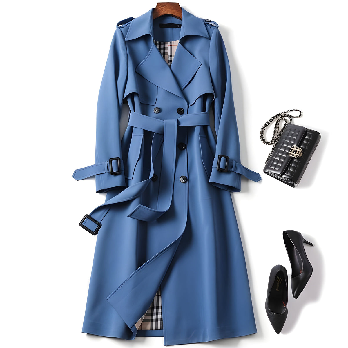 Carmina – Elegant Belted Trench Coat