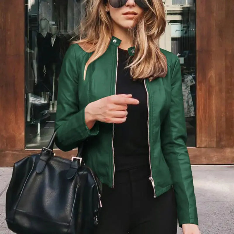 Lorindel | Women's PU Leather Slim Fit Jacket