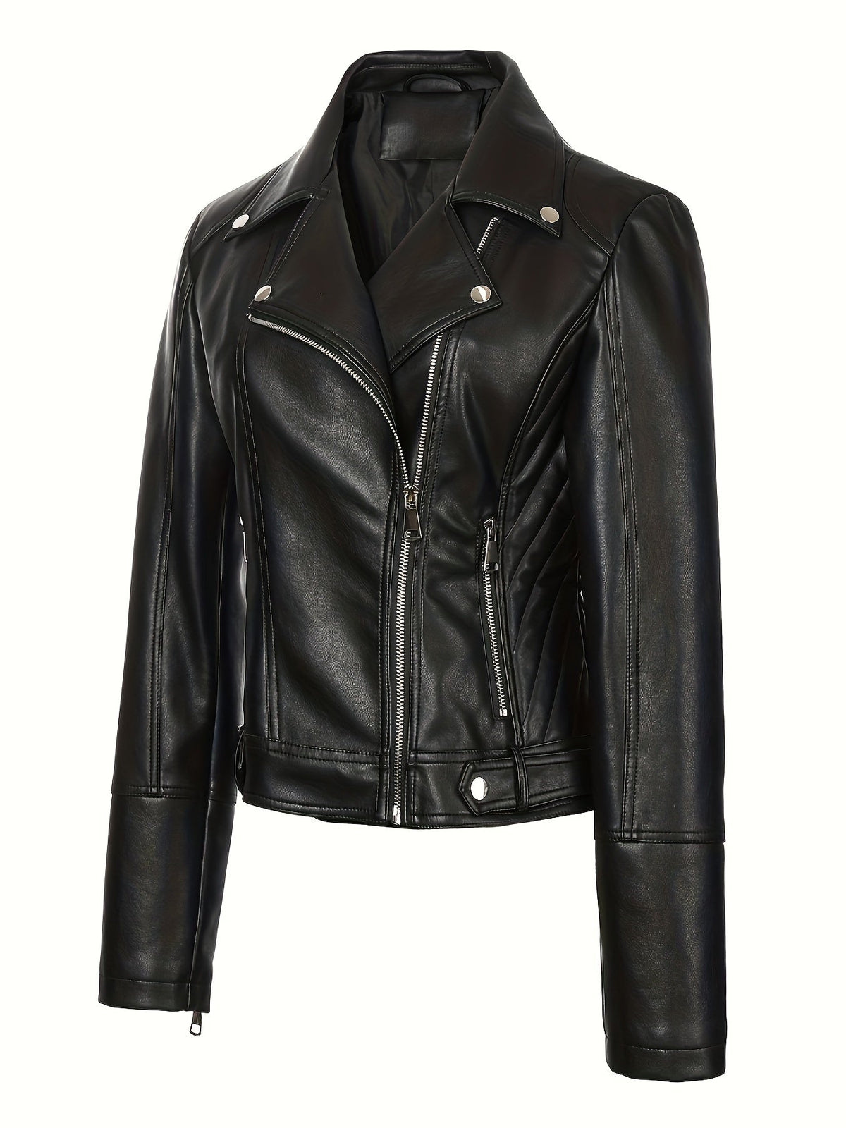 Lorvaine | Women's Faux Leather Biker Jacket