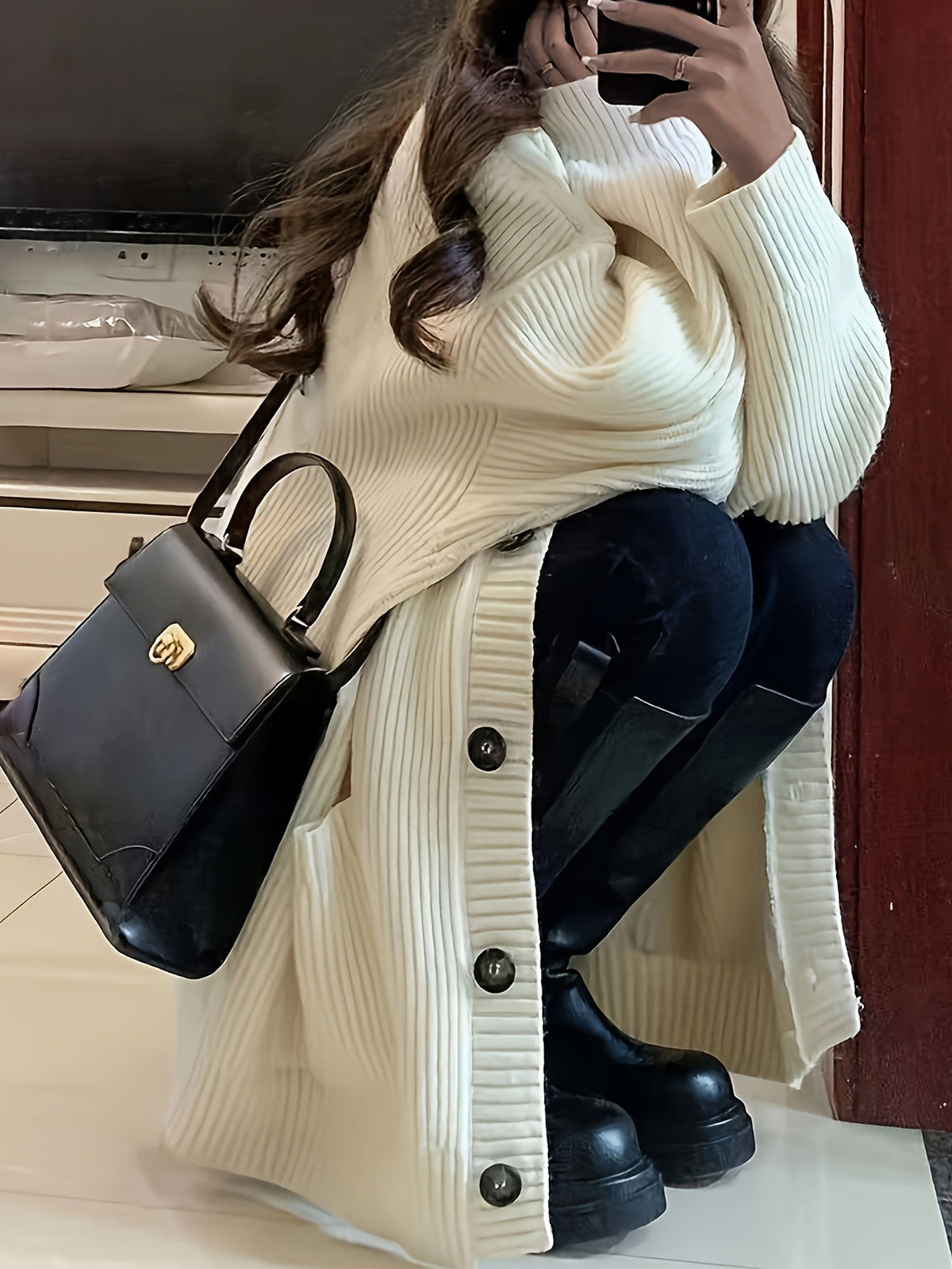 Maiswyn | Women's Oversized Cardigan Sweater