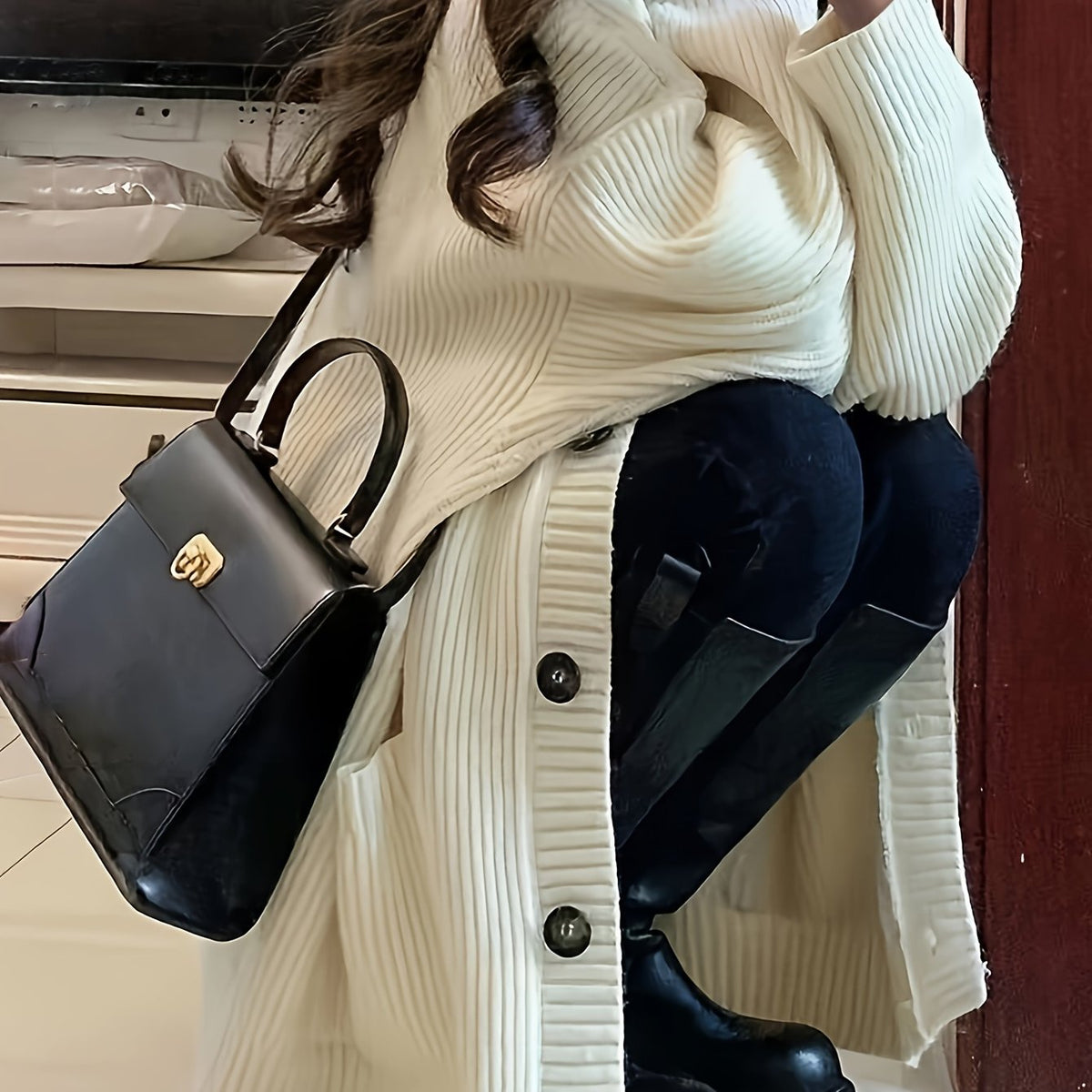 Maiswyn | Women's Oversized Cardigan Sweater