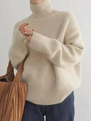 Merova | Women's Turtleneck Sweater Relaxed Fit