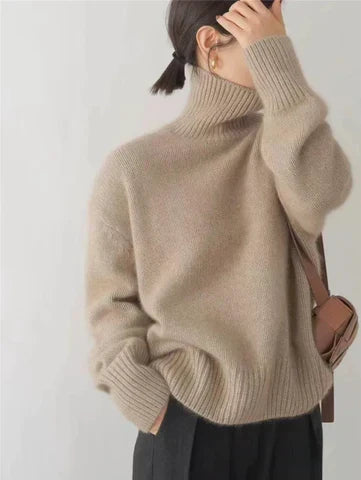 Merova | Women's Turtleneck Sweater Relaxed Fit