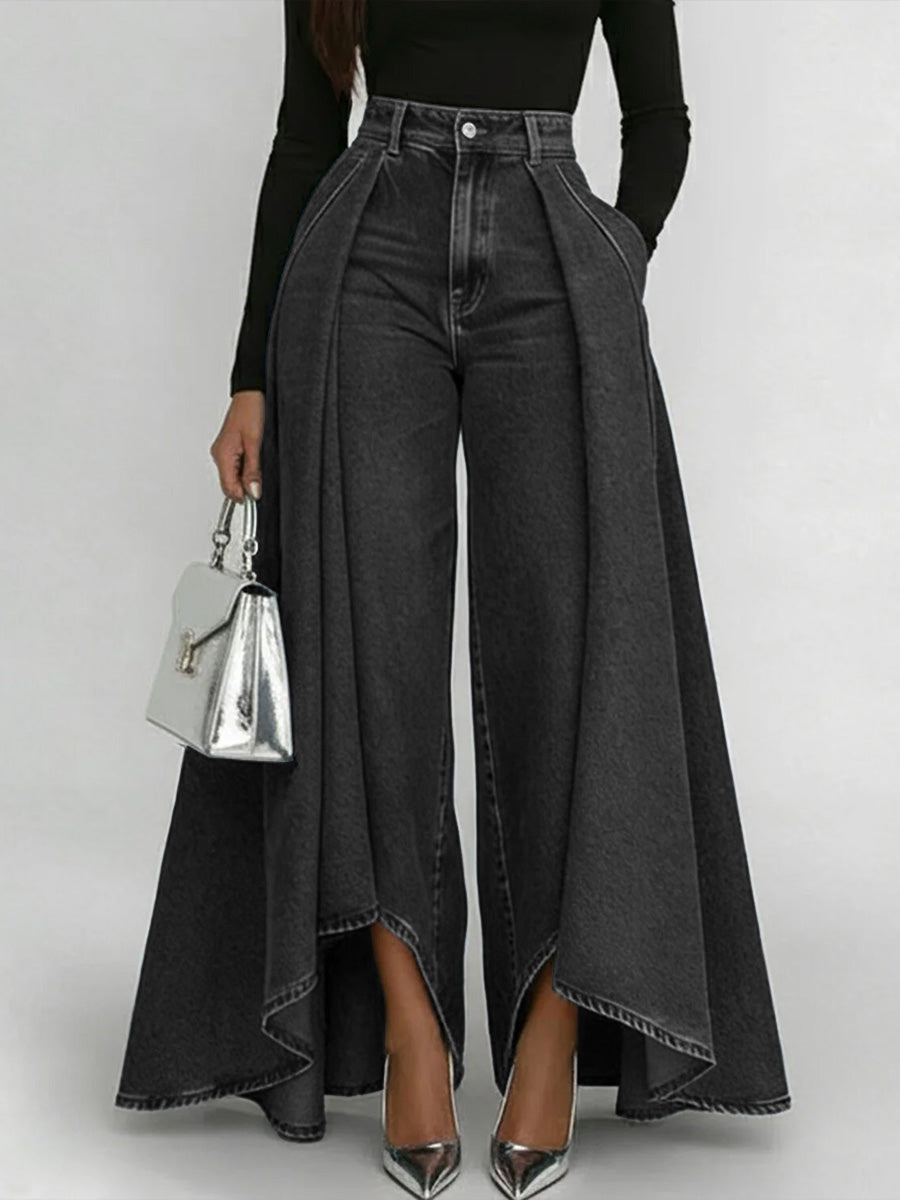Erizza – High-Waisted Relaxed Wide-Leg Jeans